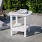 Flash Furniture White 2 Tier Adirondack Style Patio Side Table LE-HMP-1035-1517H-WT-GG - alternate 10